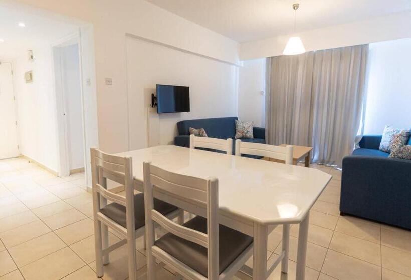 带1个卧室的带海景的公寓, Vrissaki Hotel Apartments