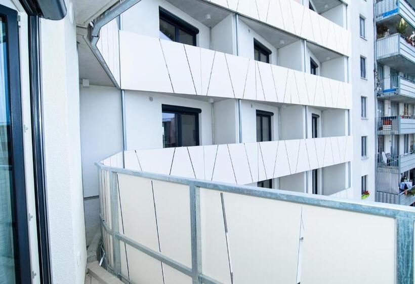 침실 1개 디럭스 아파트, Aparthotel My Room   Messe Munich