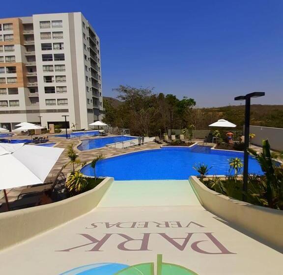 침실 1개 풀장 전망 아파트, Park Veredas Resort