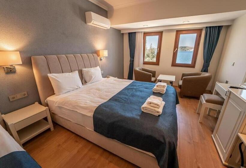 Номер Стандарт Вид на Море, Bodrum Gulet Otel