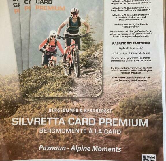 ３ベッドルームアパートメント, Garni Apart Wallamotta Silvretta Card Premium Betrieb