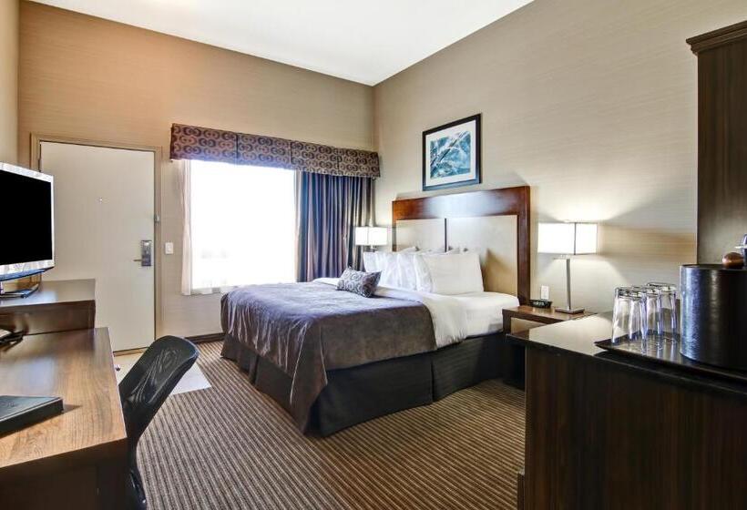 身障者適用キングサイズベッドルーム, Canalta Hotel Shaunavon