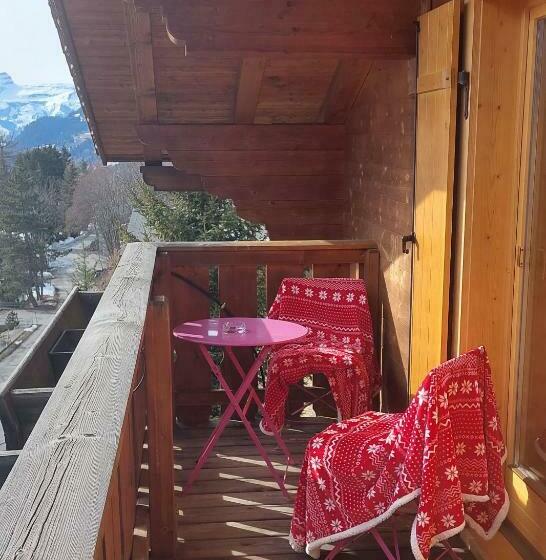 اتاق استاندارد با بالکن, Chambre D Hôtes L Ours Bleu