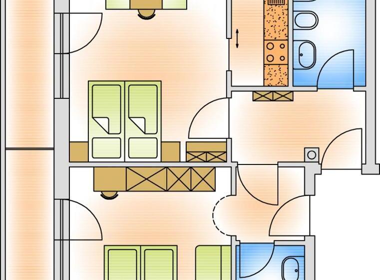 Апартаменты 2 Спальни, Residence Hauserhof