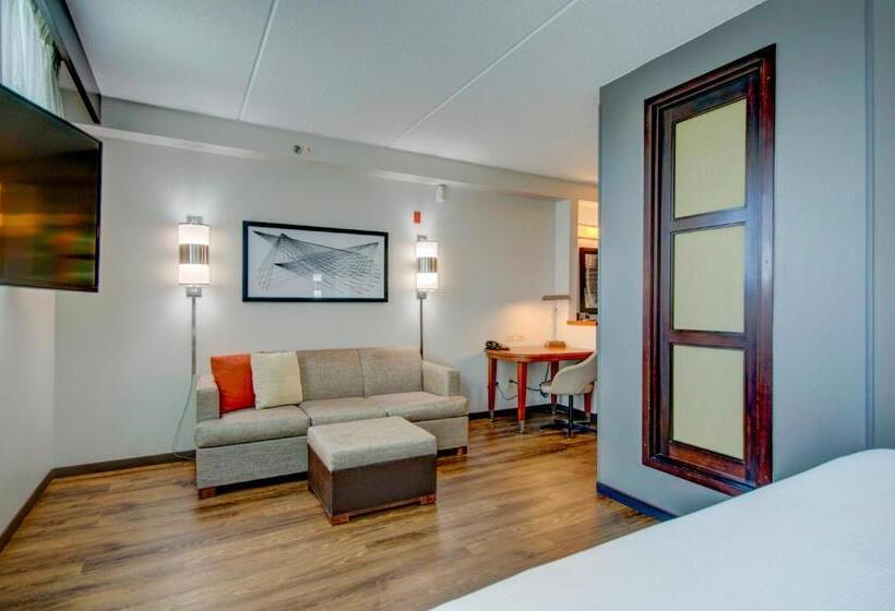 带大床的标准工作室, Hyatt Place Grand Rapids South