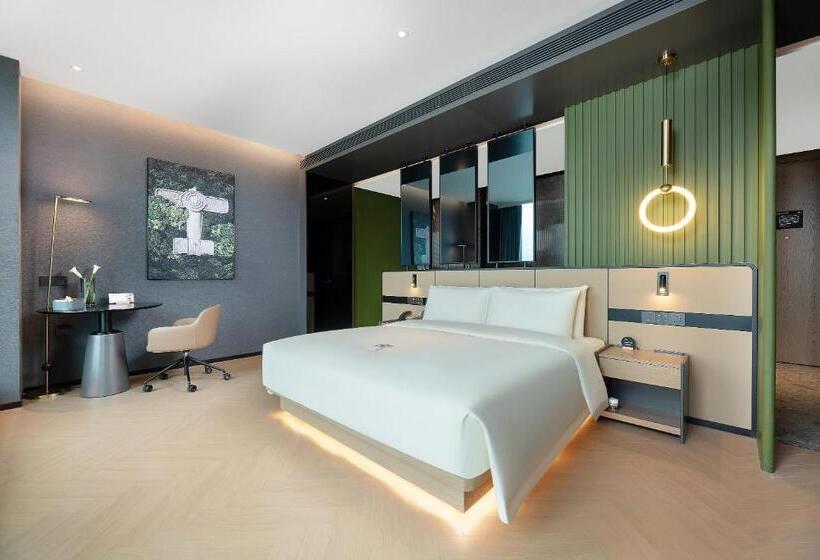اتاق لوکس با تخت بزرگ, Atour S Hotel Lanzhou Convertion Exhibition Center