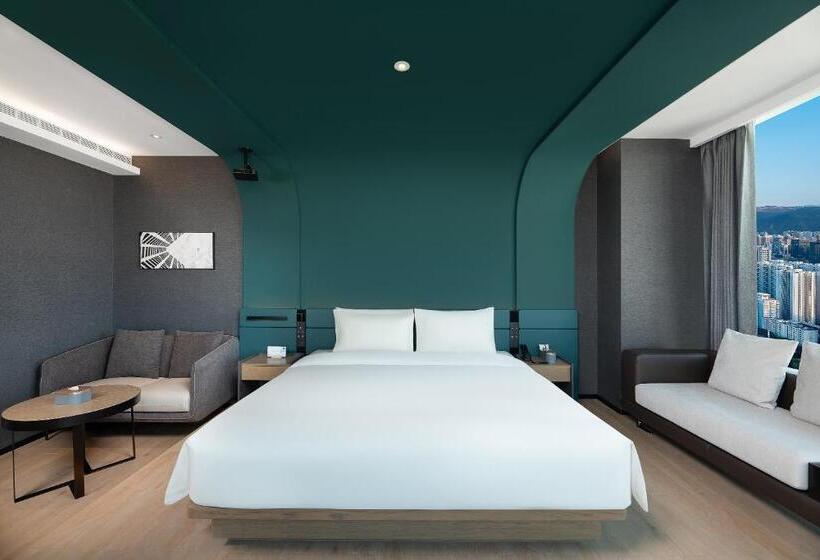 اتاق لوکس با تخت بزرگ, Atour S Hotel Lanzhou Convertion Exhibition Center