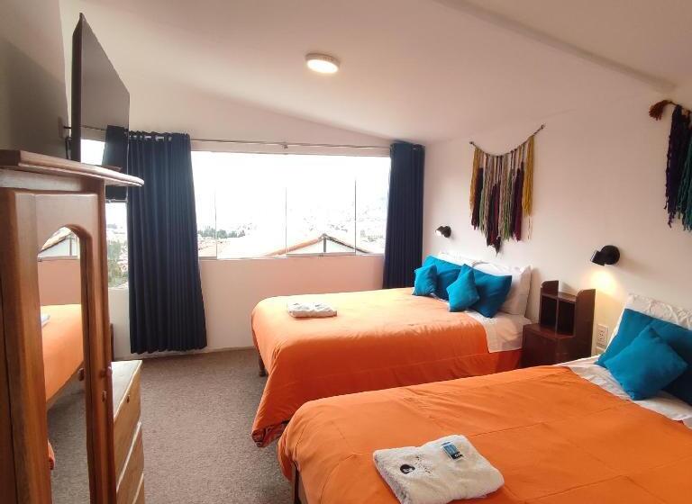Quarto Triplo Estandar, Casa Sapantiana Con Vista Al Bosque, Cerca A Sacsayhuaman