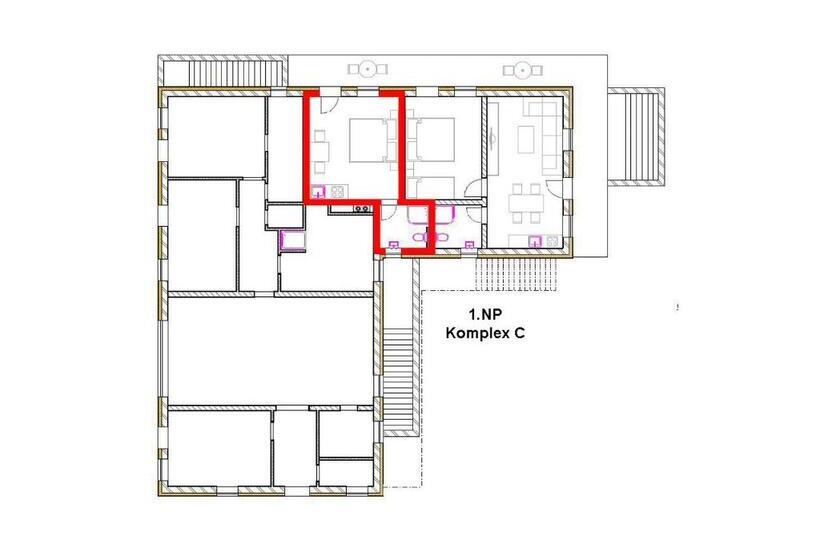 Стандартный Номер Кровать Кинг, U Jeřába   Komplex C