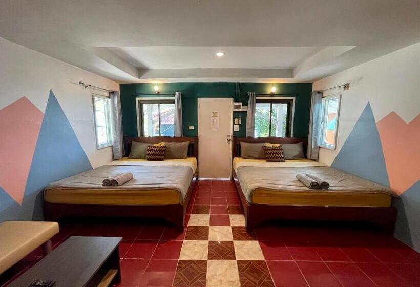Четырехместный Номер Стандарт Вид на Сад, Apache Loongdum Koh Samed