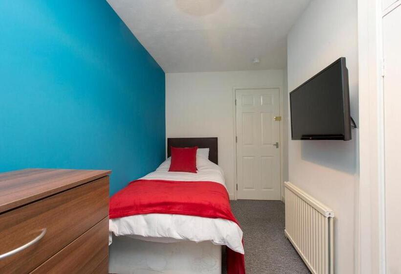 اتاق استاندارد یک تخته با سرویس بهداشتی مشترک, Townhouse @ Edleston Road Crewe