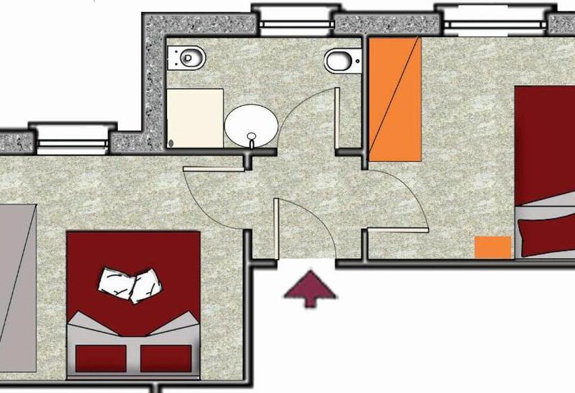 سوئیت 2 خوابه, B&b Villa Brema