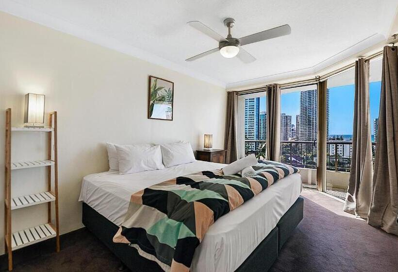 침실 2개 바다 전망 아파트, Surfers Century Oceanside Apartments