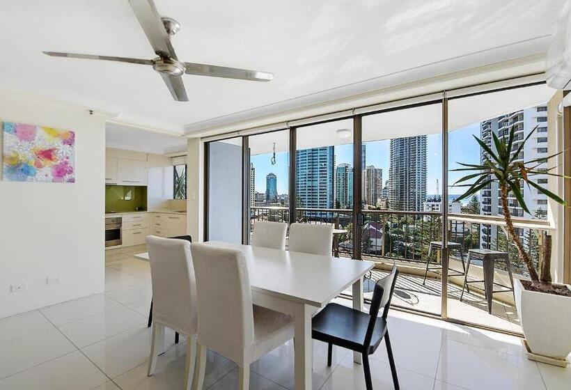 침실 2개 바다 전망 아파트, Surfers Century Oceanside Apartments