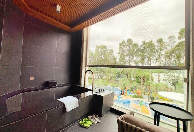Superior room with lake view, Wyndham Grand Zhaoqing Downtown