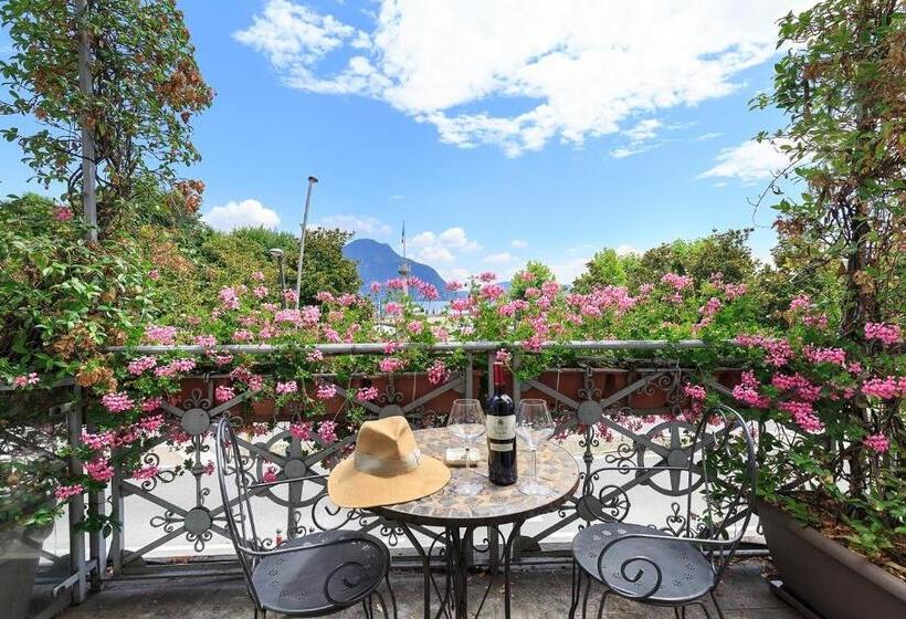 Suite with lake view, Casa Alle Colonne By Hotel Ancora