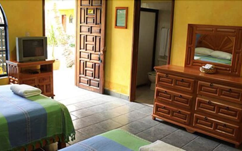 带2个双人床的标准工作室, Oaxtepec