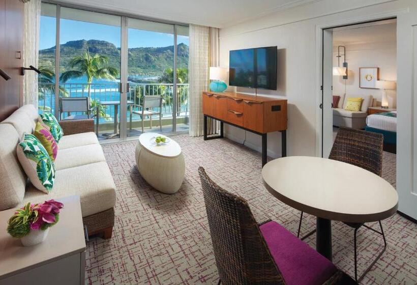 オーシャンビューの１ベッドルームビラ, Marriott's Kaua'i Beach Club