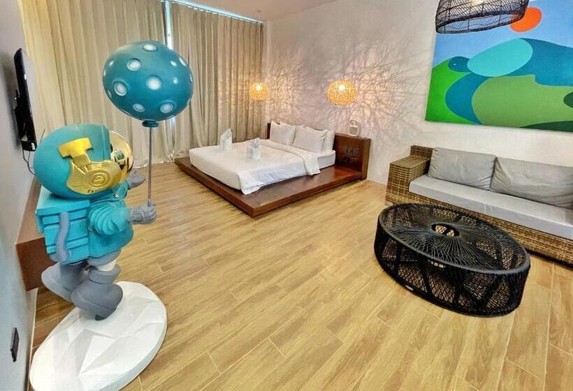 اتاق لوکس با تخت بزرگ, Nacpan Beach Resort Managed By H Hospitality Group