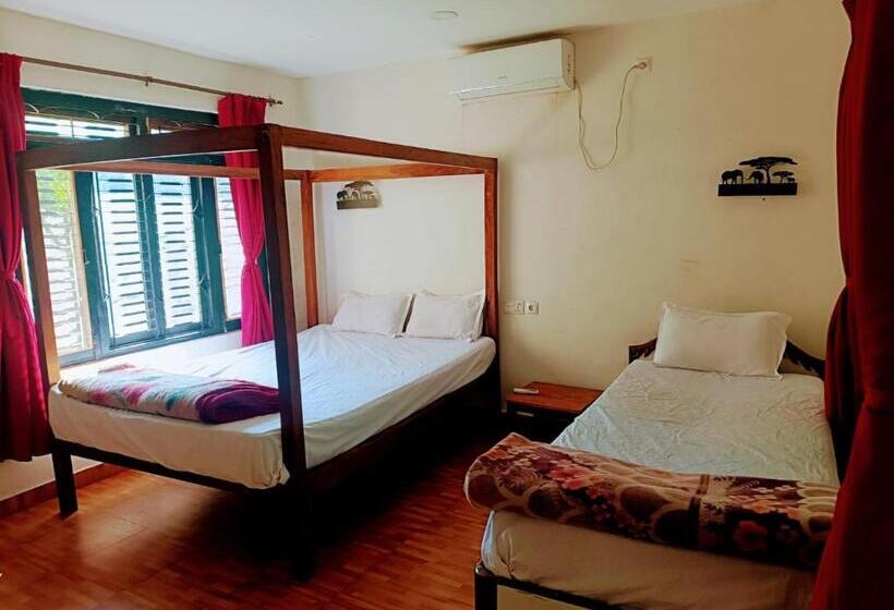 Standard Triple Room with Terrace, Tharu Lodge
