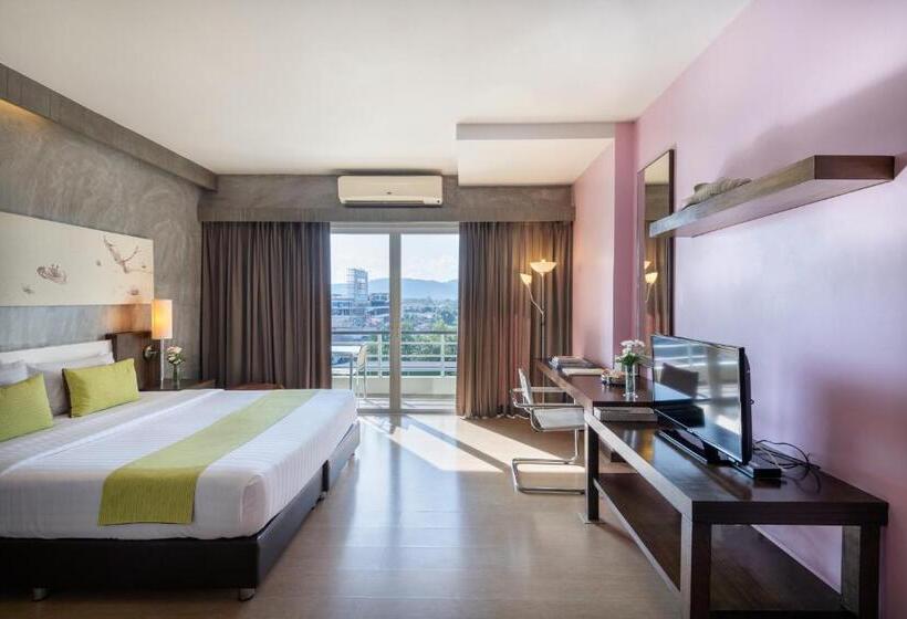 חדר סטנדרט עם מרפסת, Silathip Huahin Serviced Apartment &