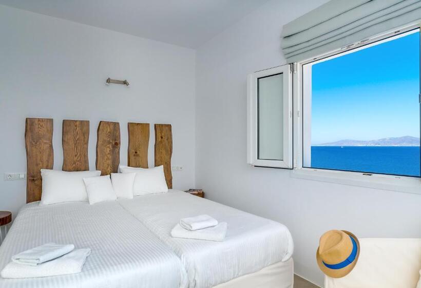 חדר סטנדרט נוף לים עם מרפסת, Cape Mykonos