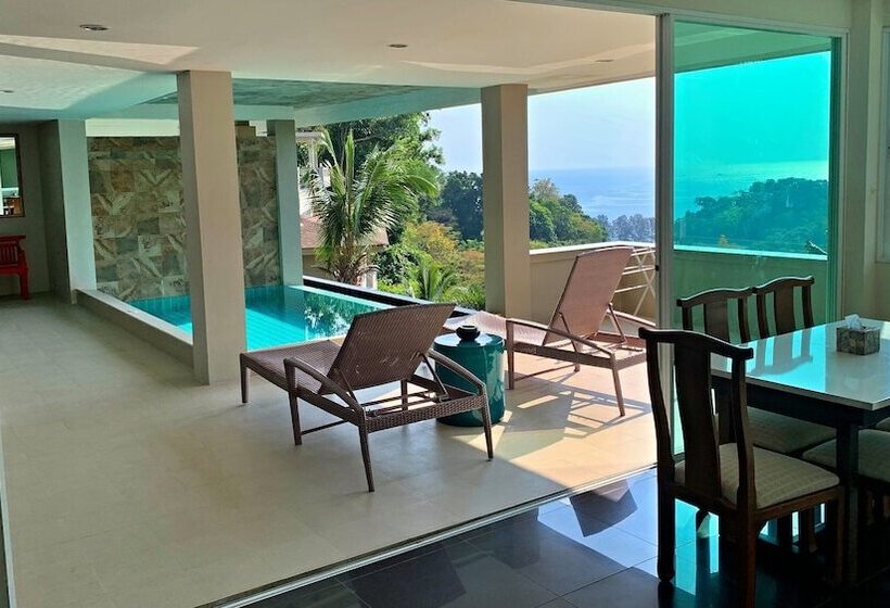 침실 3개 빌라, Grand Bleu Ocean View Pool Suite