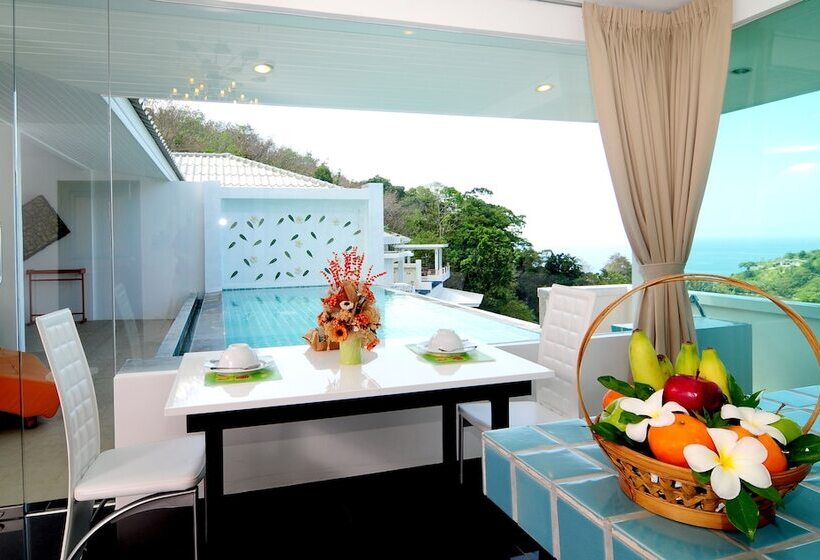 침실 3개 빌라, Grand Bleu Ocean View Pool Suite