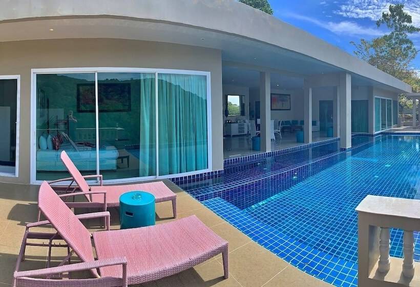 침실 4개 빌라, Grand Bleu Ocean View Pool Suite