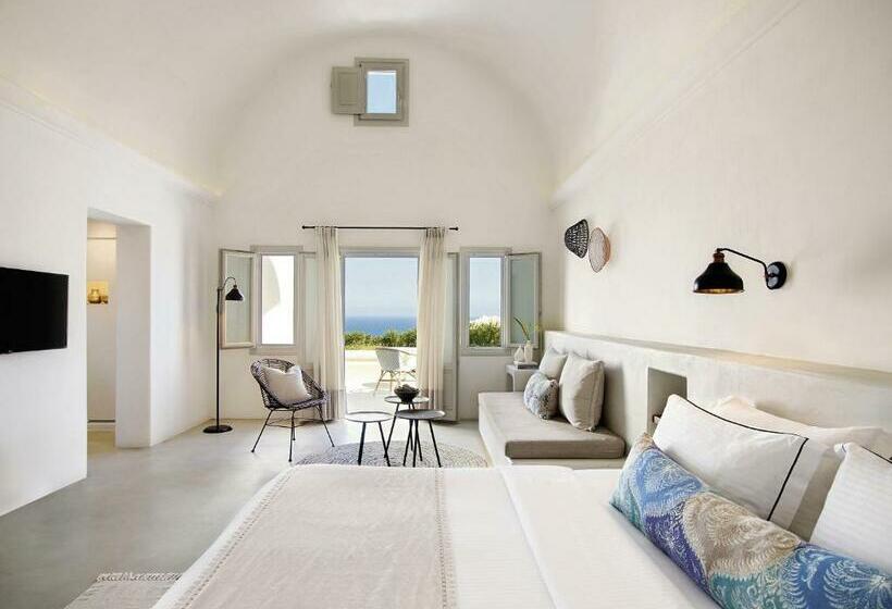 سوییت جونیور با چشم‌انداز دریا, Santo Pure Oia Suites & Villas