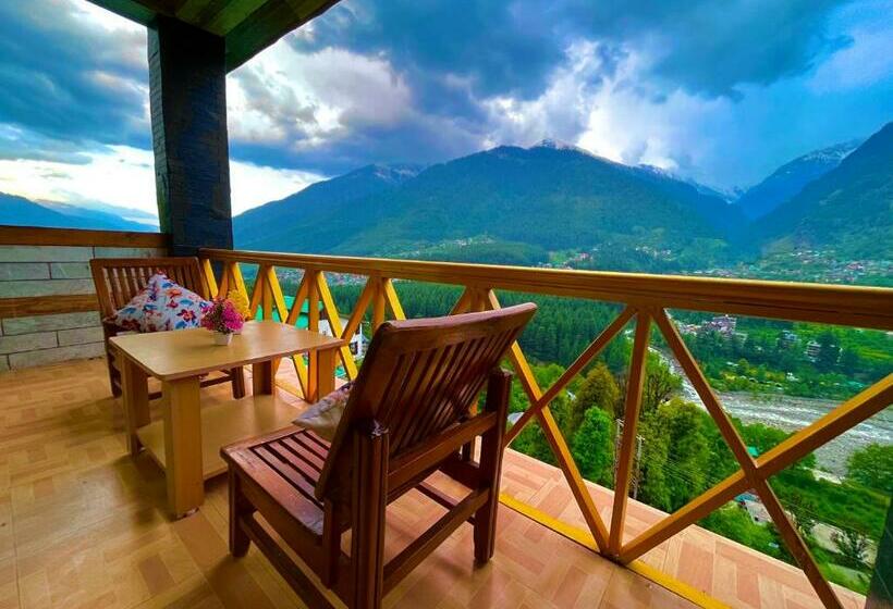标准间带阳台, Bentenwood Resort   A Beutiful Scenic Mountain & River View