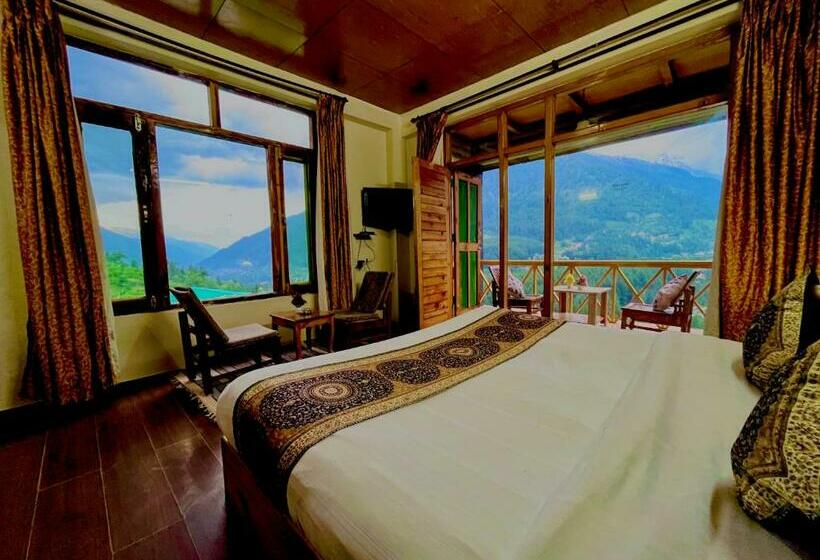 标准间带阳台, Bentenwood Resort   A Beutiful Scenic Mountain & River View