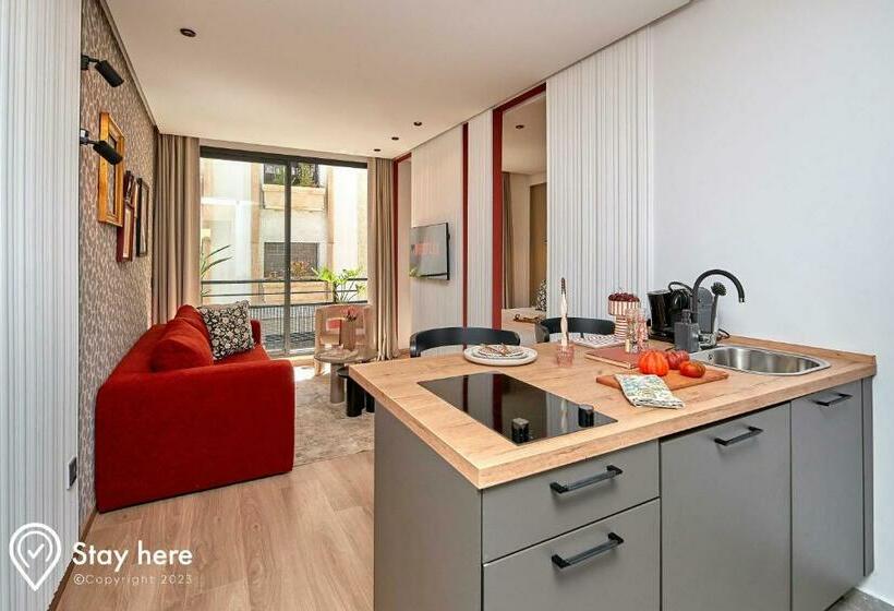 带1个卧室的带阳台的公寓, Stayhere Casablanca   Maarif   Elite Residence