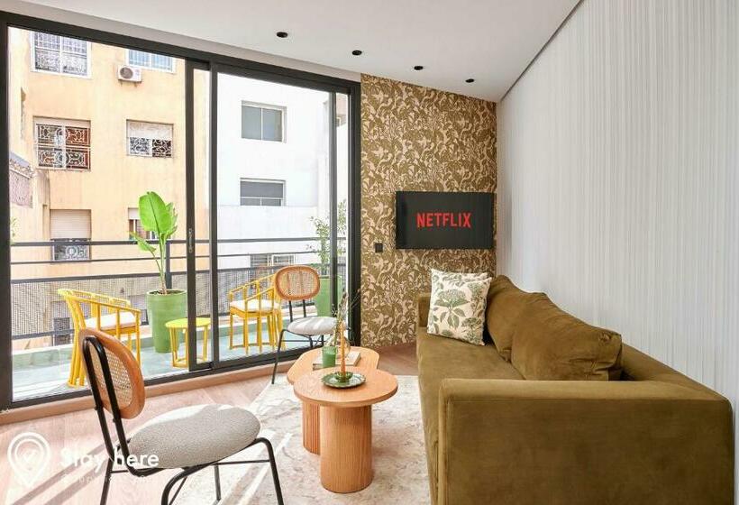 带1个卧室的豪华公寓, Stayhere Casablanca   Maarif   Elite Residence