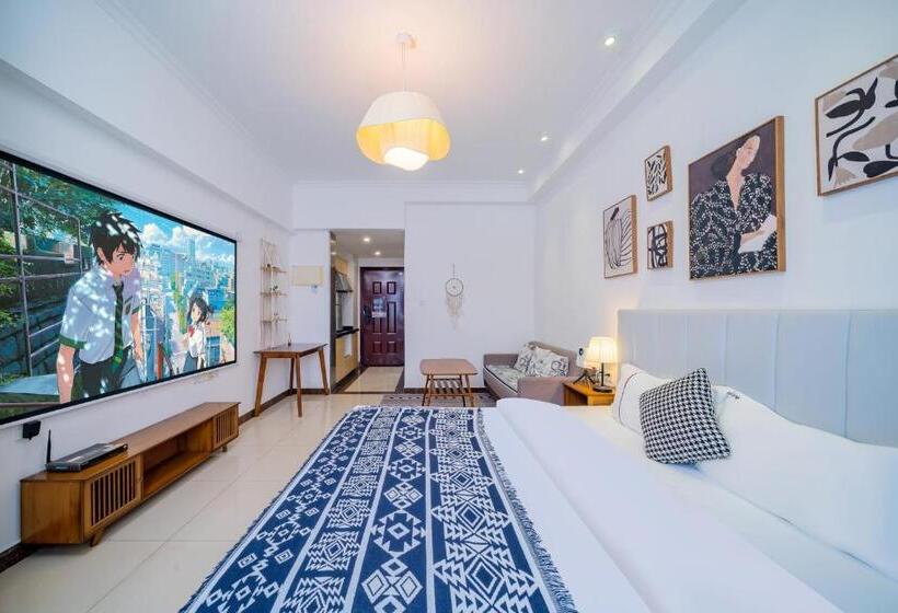 Quarto Deluxe, Guangzhou Lijing Aparthotel Pazhou Exhibition Center   Next To Exit D Of Wanshengwei Mtr Station