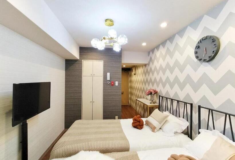 דירה בת חדר שינה 1 עם מרפסת, S15新宿最中心 東新宿站5分 Shinjuku Center 5 Mins To Station, Max 3p 新宿 涉谷 表参道 池袋 上野 代代木 银座 原宿