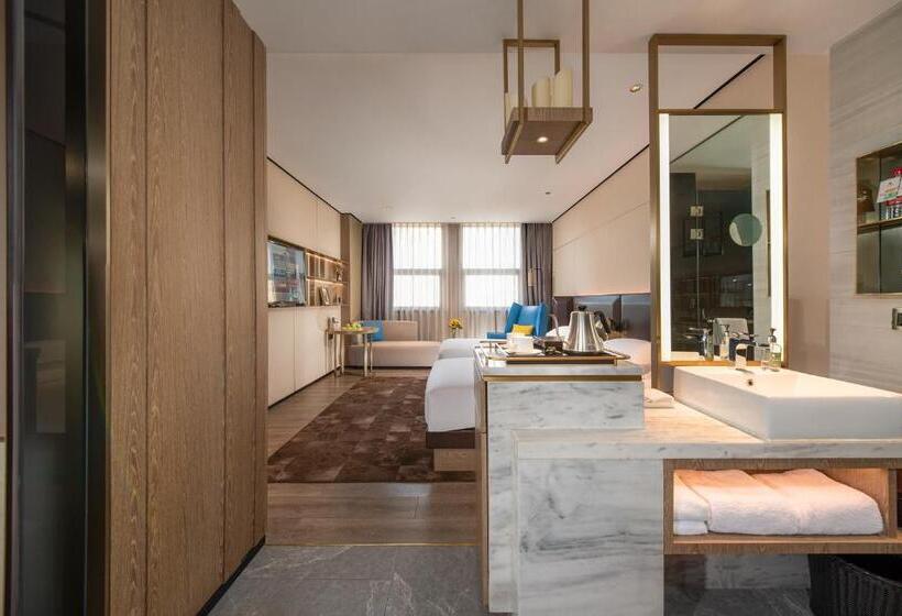 Quarto Estandar, Echarm Plus Hotel   Taihu Garden Metro Station, North Changjiang Road Wuxi
