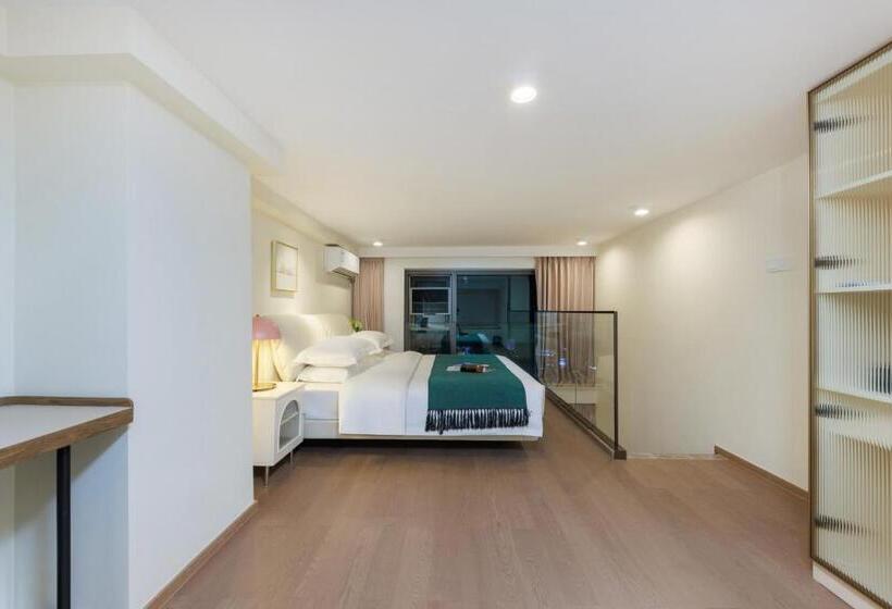 Quarto Dúplex, Mandi International Apartment   Guangzhou Financial City Sanxi Metro Station