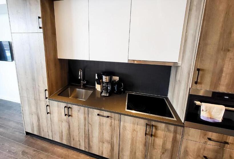 Студио Стандарт с Террасой, Downtown Kitchener Modern Condo