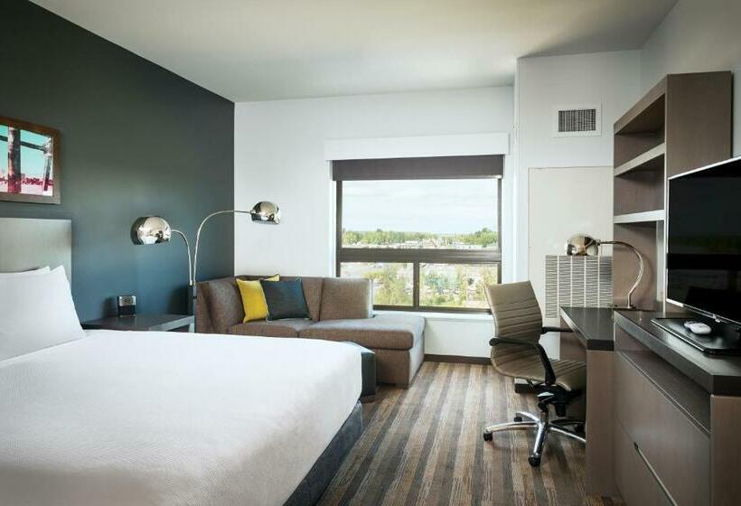 סטודיו סטנדרט, מיטה זוגית, Hyatt House Anchorage