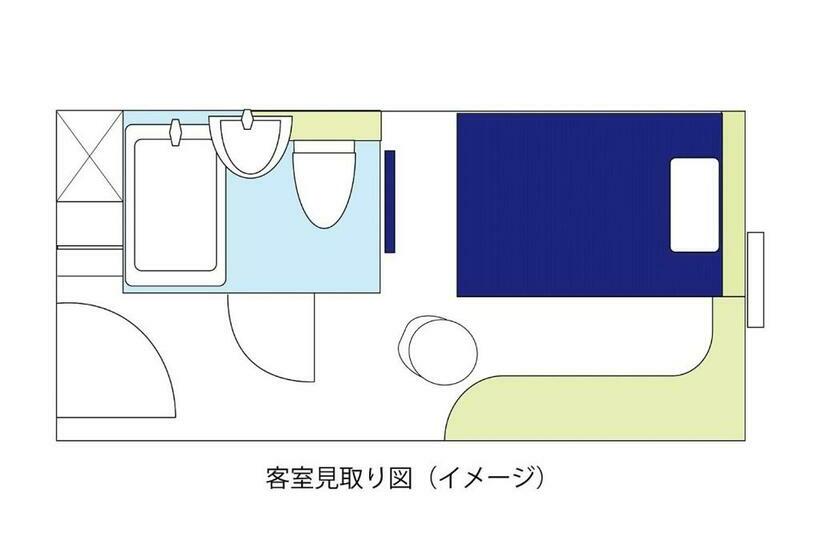 标准间, Meitetsu Inn Hamamatsucho