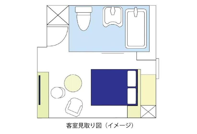 장애인을 위한 스탠다드 룸, Meitetsu Inn Hamamatsucho