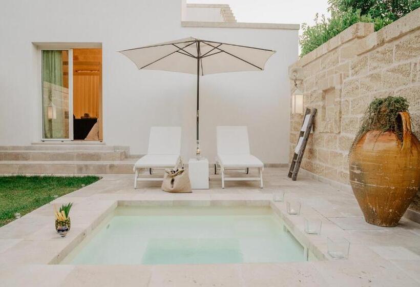 Номер Deluxe с Гидромассажем, Masseria Muntibianchi Agriresort Restaurant & Spa