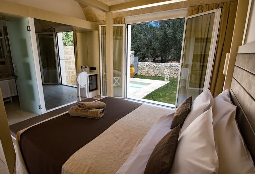 バスタブ付きデラックスルーム, Masseria Muntibianchi Agriresort Restaurant & Spa