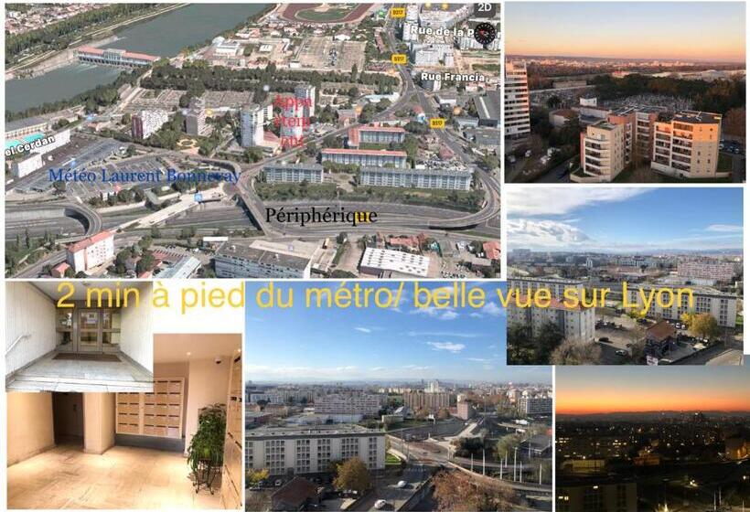 חדר דלוקס עם מרפסת, Chambre Privée En Colocation Villeurbanne Métro Bonnevay
