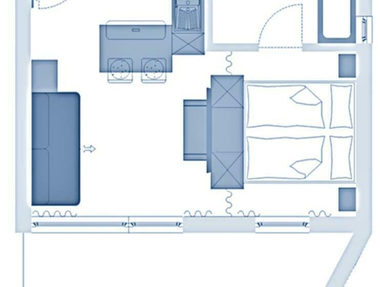 Студио Стандарт с Балконом, Residence Silvester