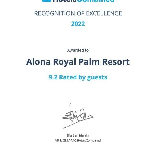 اتاق لوکس, Alona Royal Palm Resort