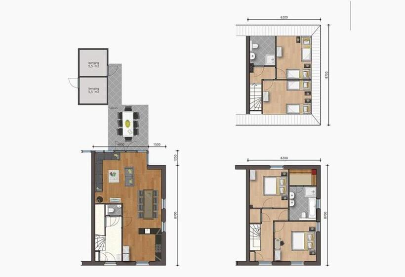 4间卧室的房子, Dormio Resort Maastricht