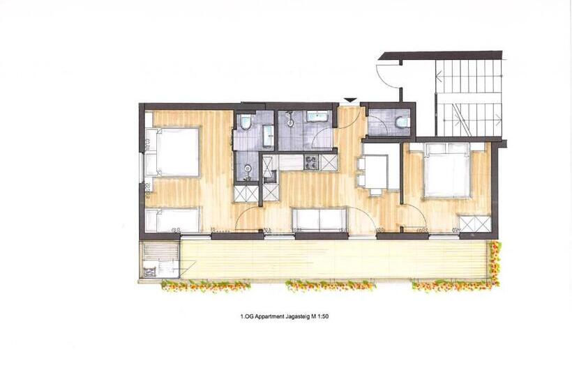 Апартаменты 2 Спальни, Hubertus   Das Landhaus