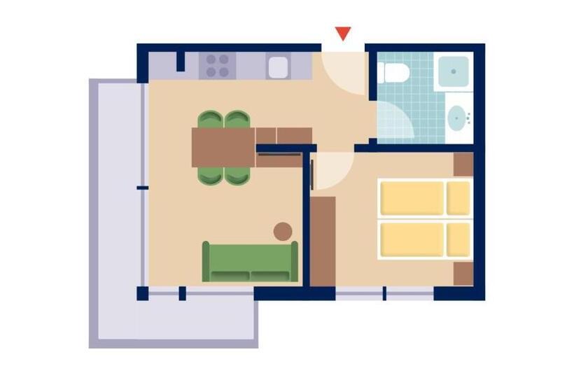 Апартаменты 1 Спальня, Sonnenhof Appartements